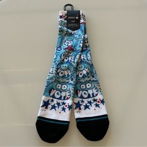 NWT Stance “Get Out N Vote” socks.